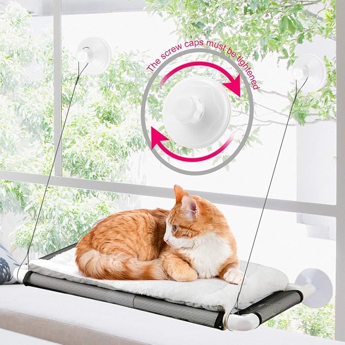 Cat Window Perch, Cat Hammock Window Seat w/Free