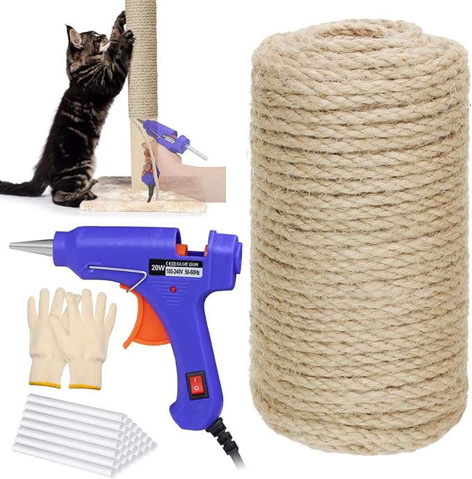164 FT Sisal Rope for Cat Scratcher Kits, 4MM